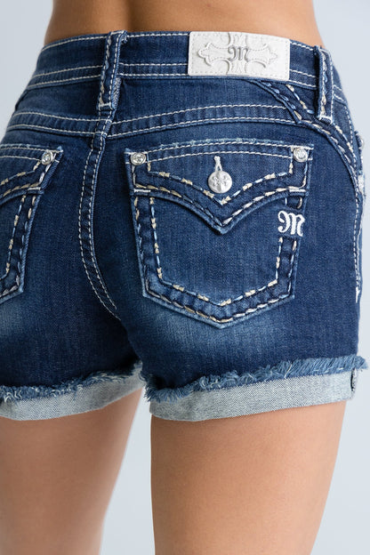 Miss Me Oakley Whipstitch Shorts