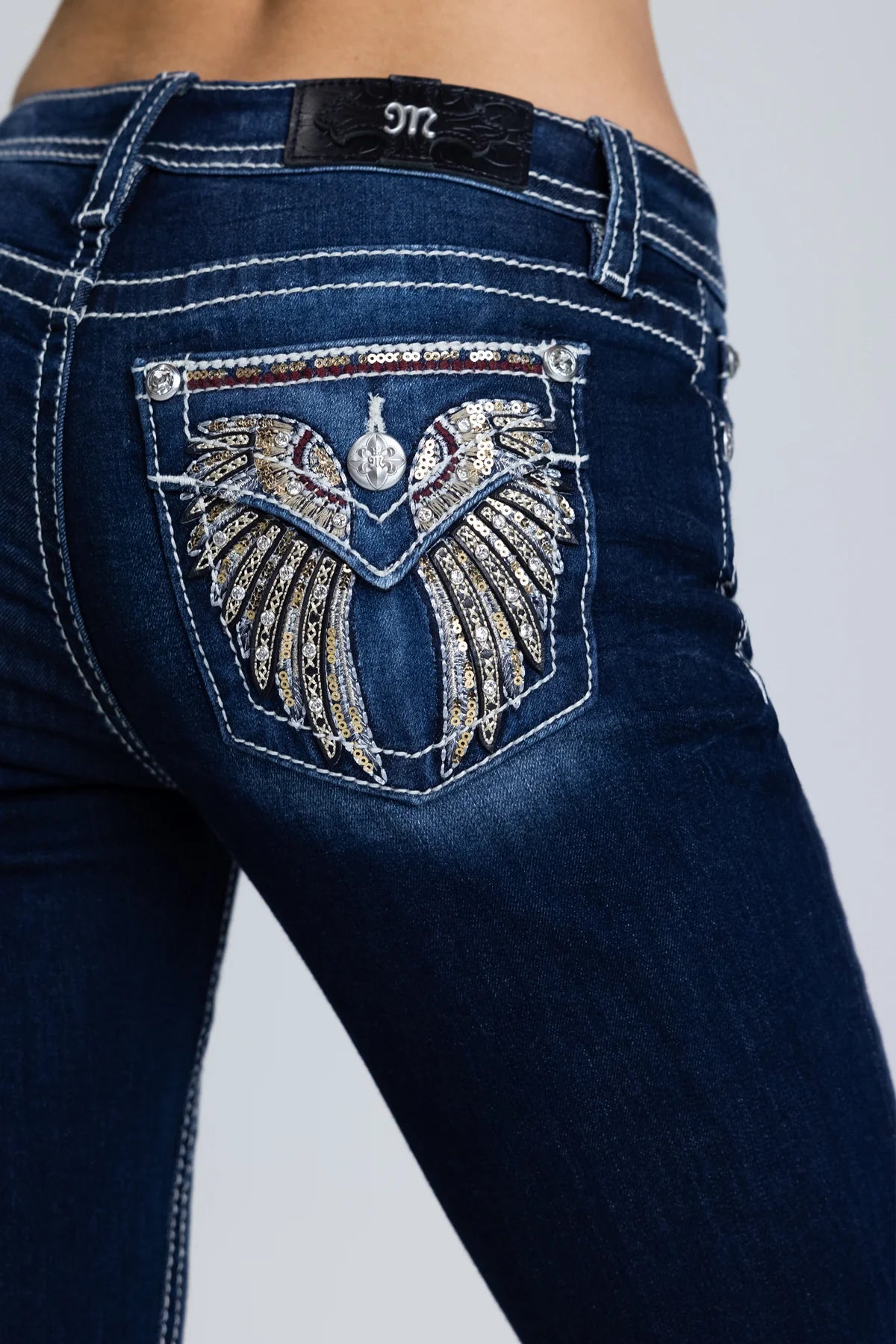 Miss Me Arella Wings Bootcut Jeans