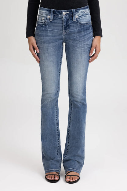 Miss Me Kezia Cross Bootcut Jeans