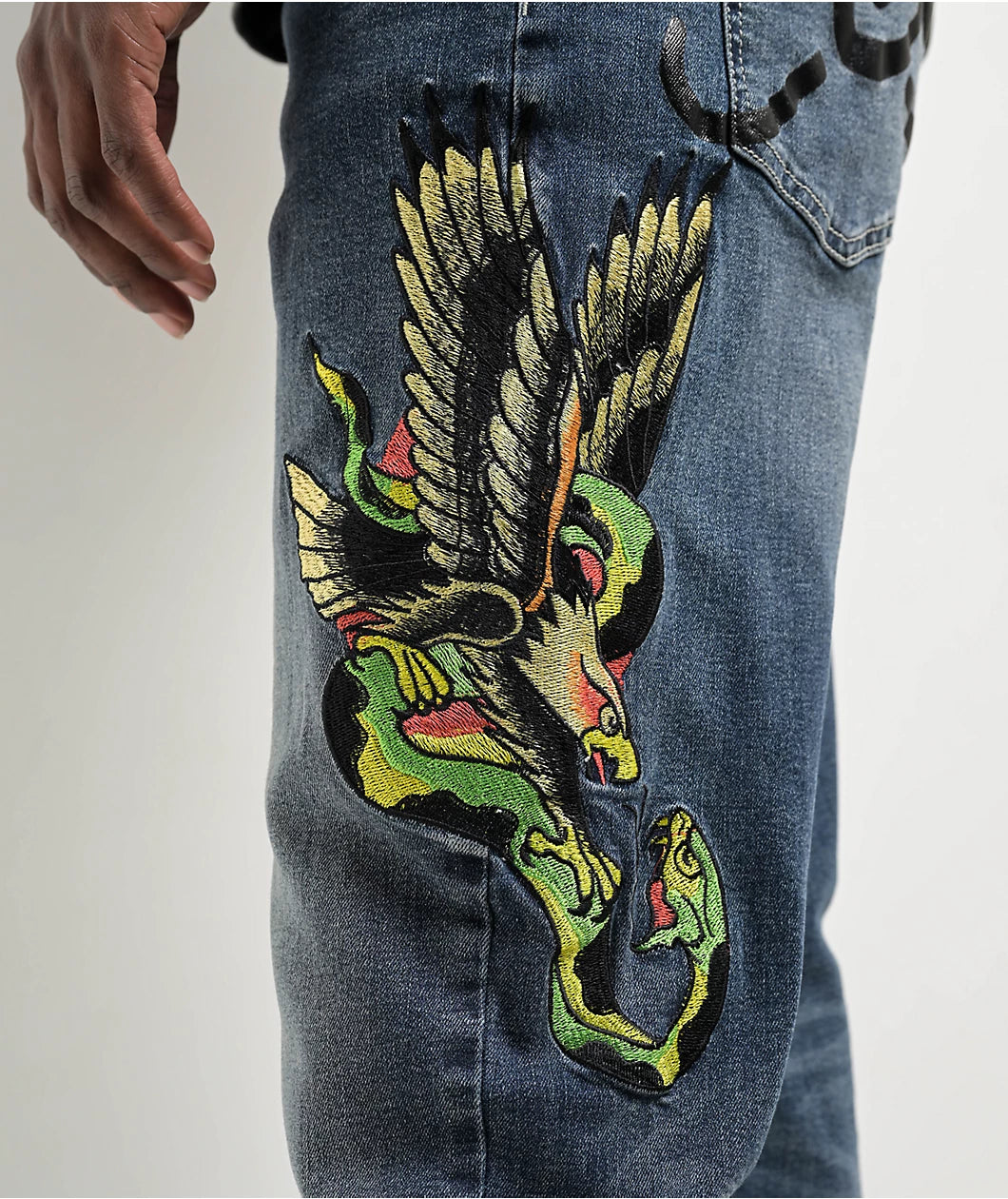 Ed Hardy Eagle Snake Slim Jeans