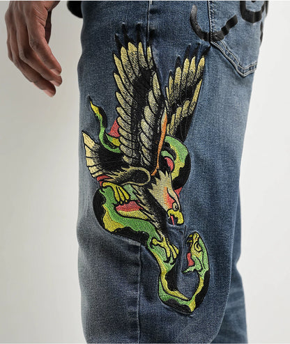 Ed Hardy Eagle Snake Slim Jeans