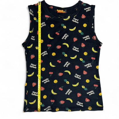 Hysteric Glamour 90s Vintage Black Fruits Tank Top