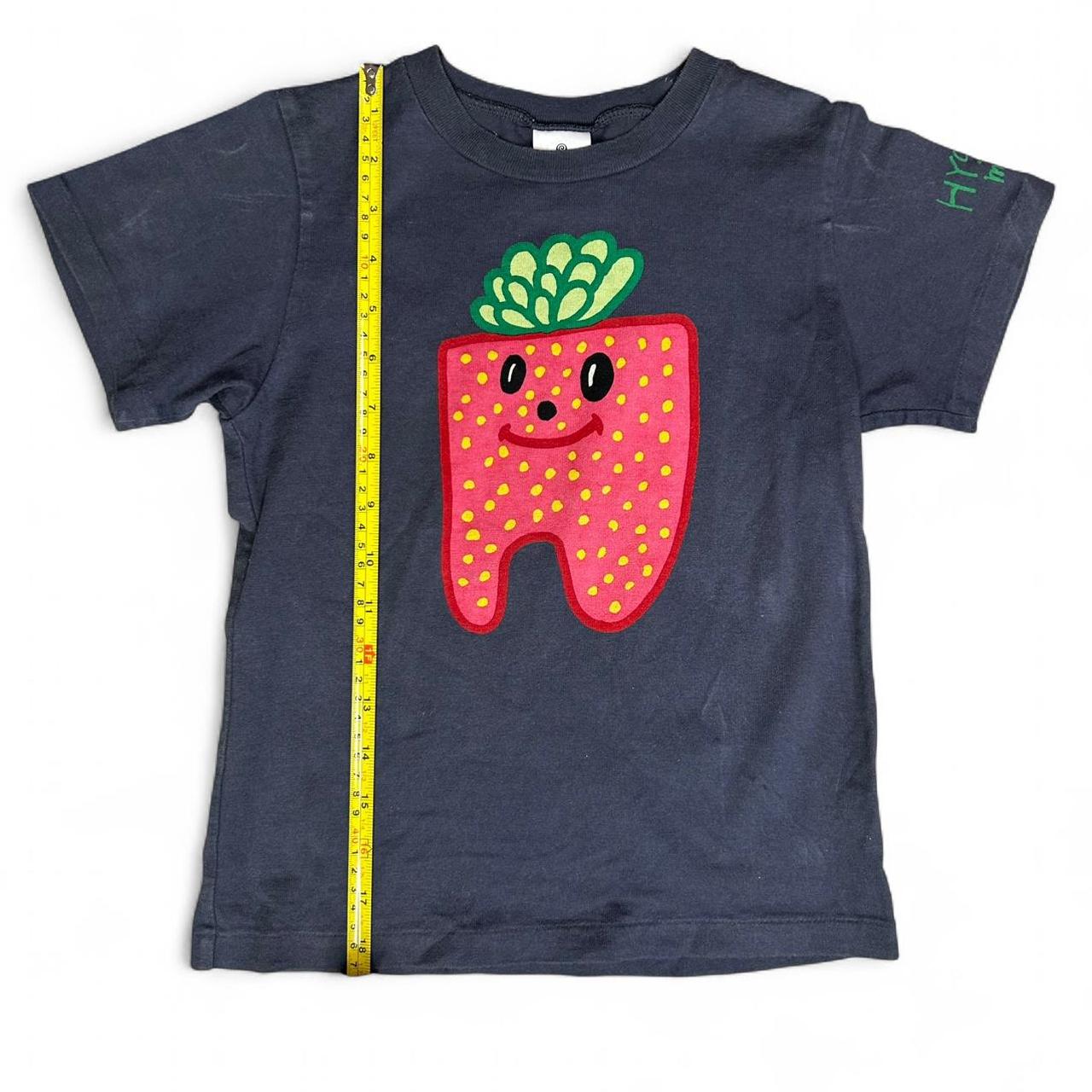 Hysteric Glamour Women's Navy and Red T-shirt