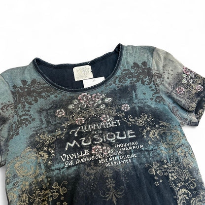 Women's Grunge Y2K Baby Tee