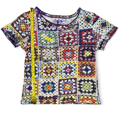 Muchacha Crochet Print Baby Tee