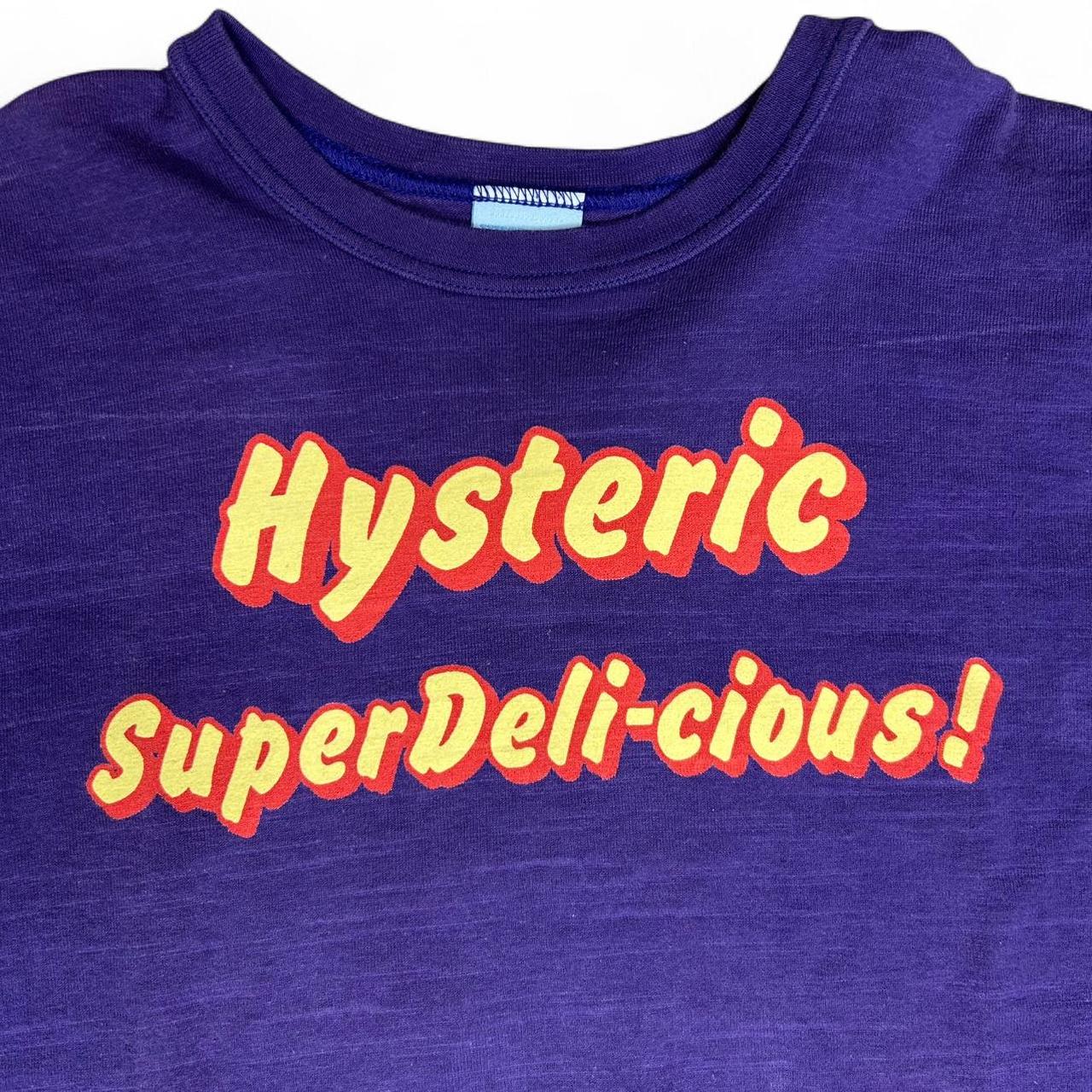 Hysteric Glamour Purple Super-delicious Baby Tee