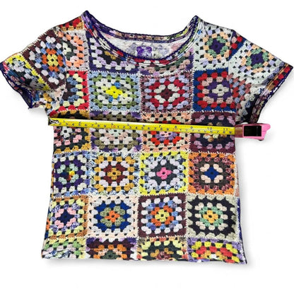 Muchacha Crochet Print Baby Tee