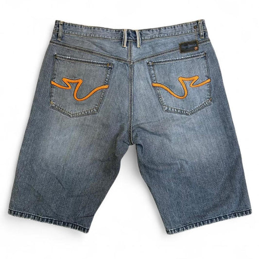 Y2K Pepe Jeans Men's Blue and Grey Shorts