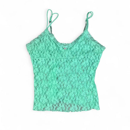Y2K Teal Mermaid Lace Cami