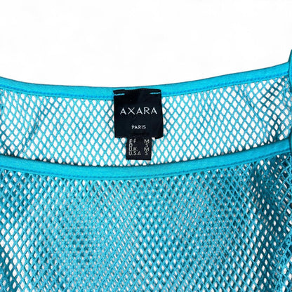 Cropped mesh rave tank