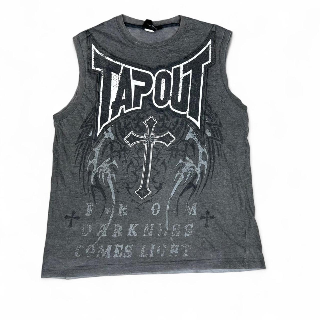Y2K Tapout Cross Sigilism Muscle Tee