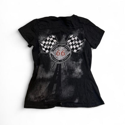 Route 66 Rhinestone Baby Tee