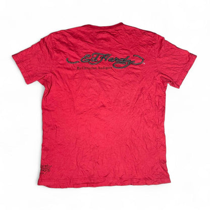 Ed Hardy Skull Pleather Tee
