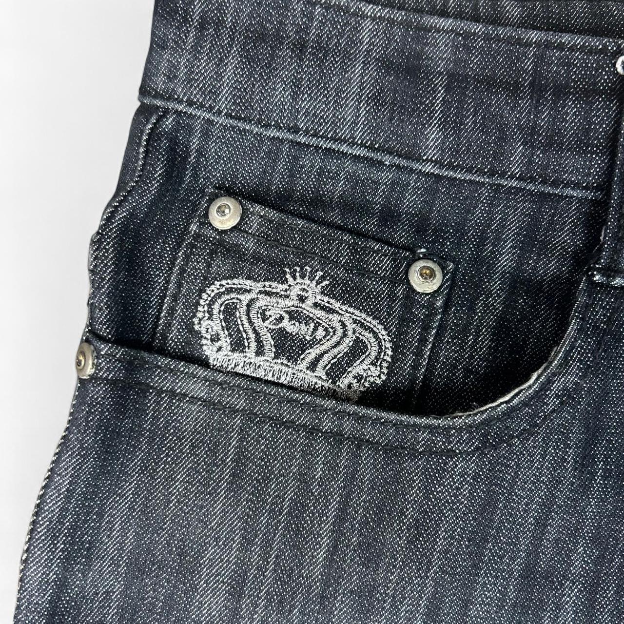 Vintage Crown Baggy Dark Wash Jeans