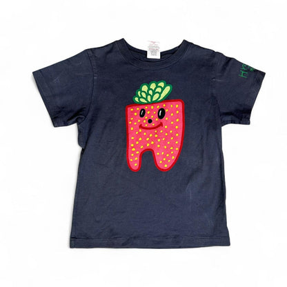 Hysteric Glamour Women's Navy and Red T-shirt