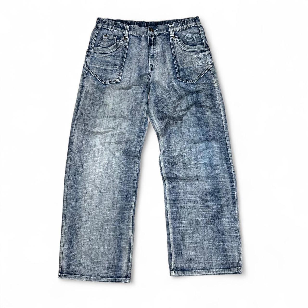 Y2K Dognose Baggy Light Wash Jeans
