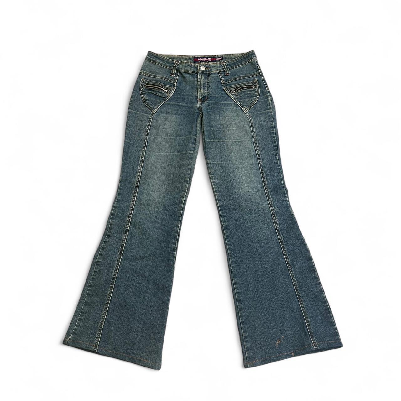 Women's Zipper Pocket Grunge Jeans