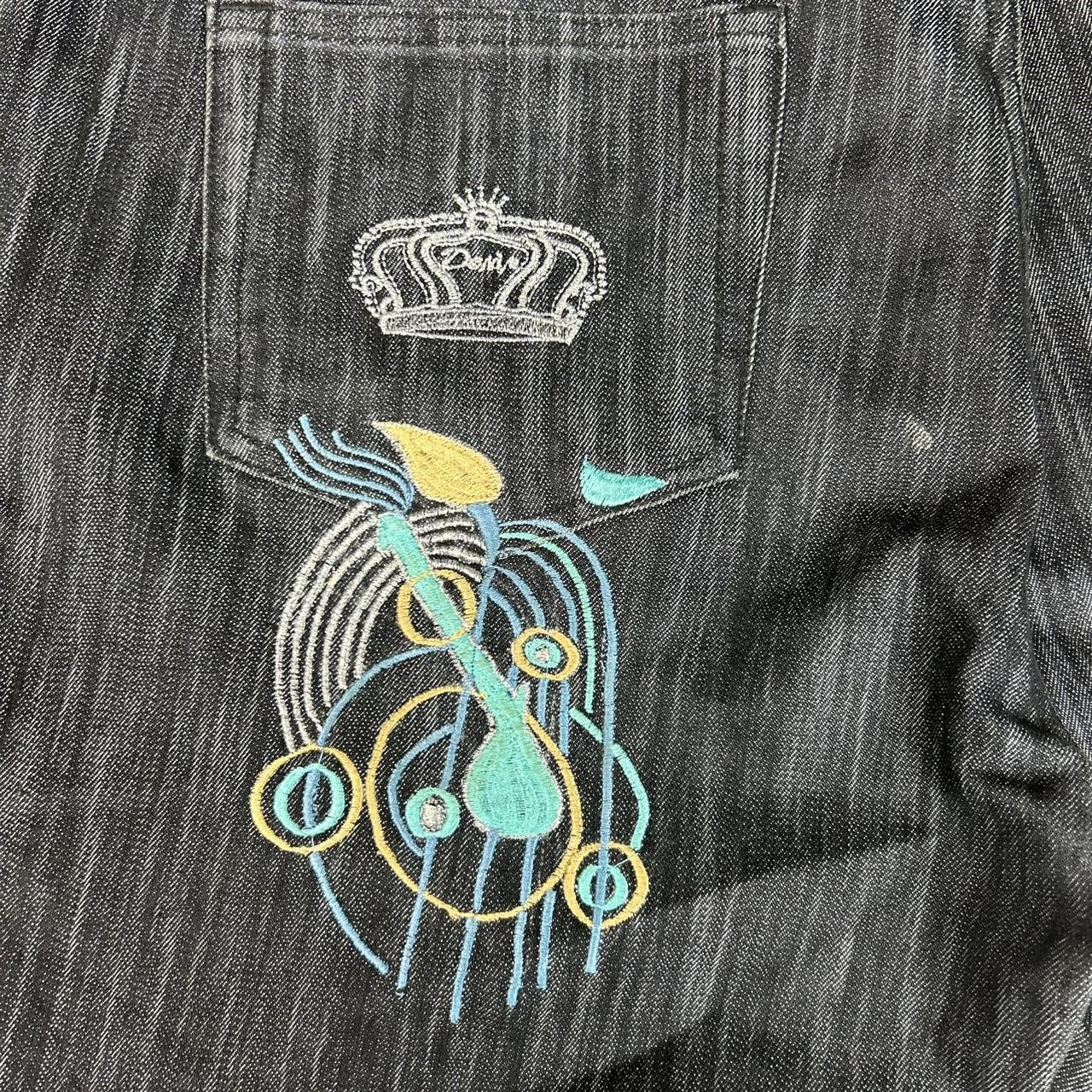 Vintage Crown Baggy Dark Wash Jeans