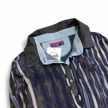 Collared Button Up One Step Long Sleeve Y2K
