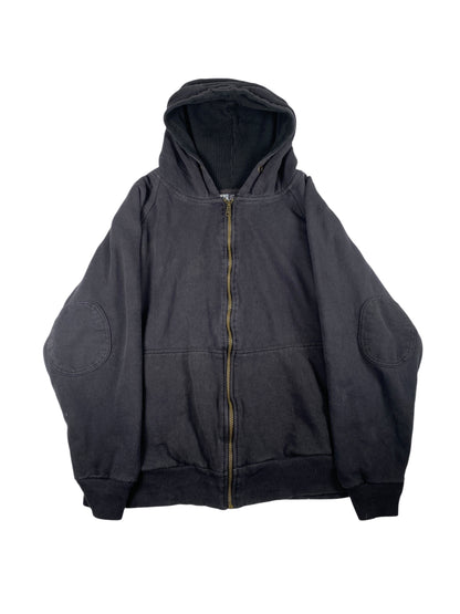 2000's Thermal Lined Navy Zip Up-Hoodie