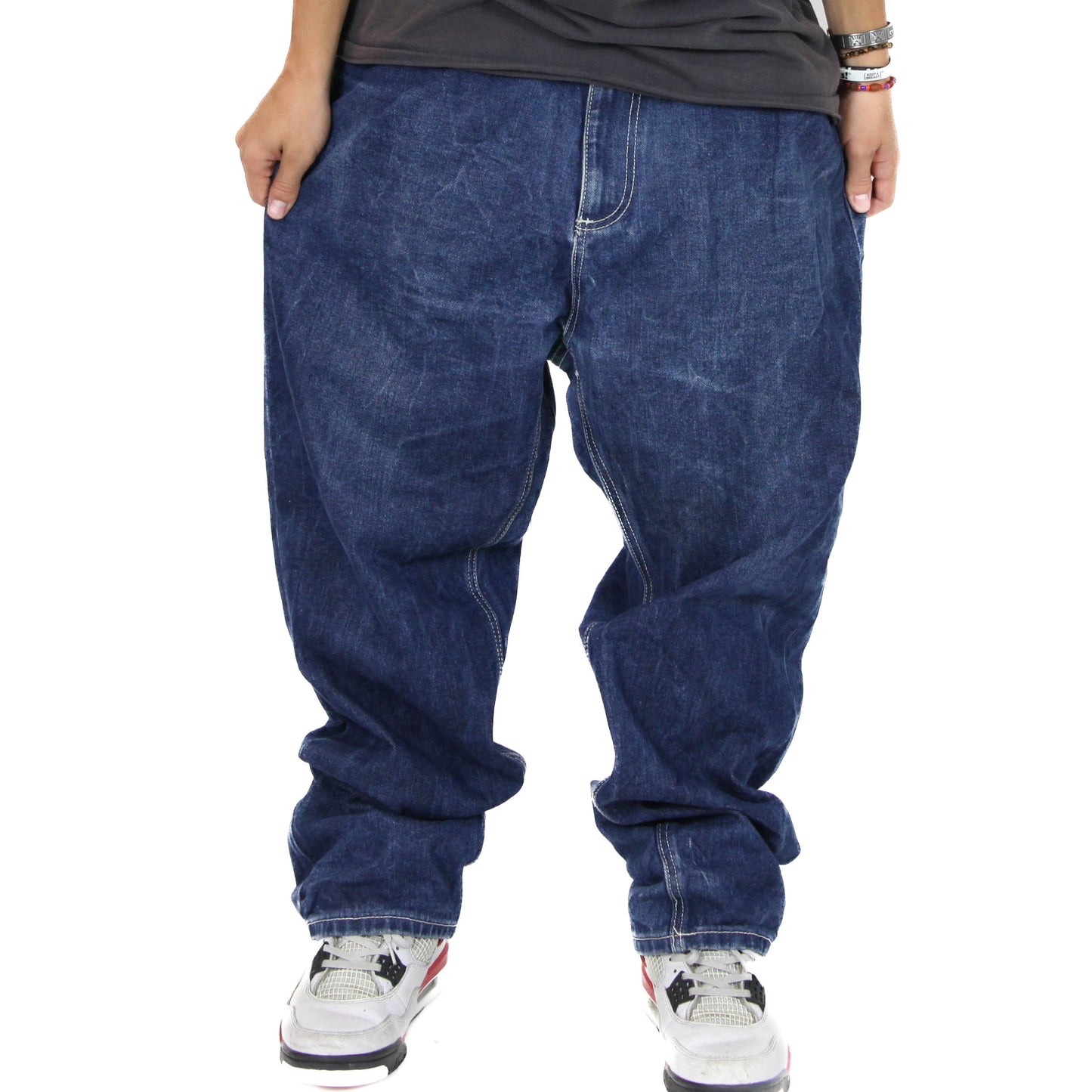 Raw Blue Baggy Jeans