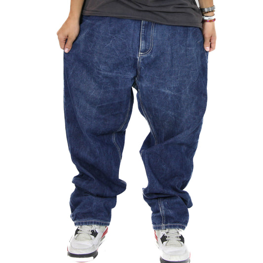 Raw Blue Baggy Jeans