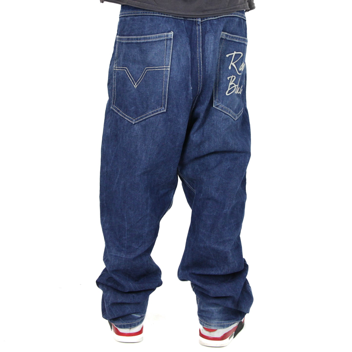 Raw Blue Baggy Jeans