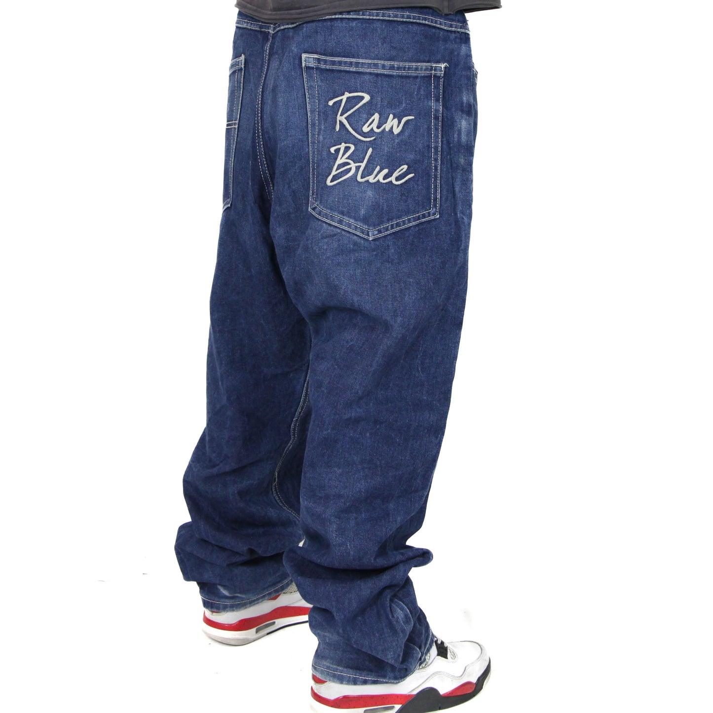 Raw Blue Baggy Jeans