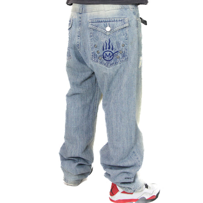 Miskeen Originals Faded Baggy Jeans