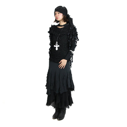 1920 Vintage Witch Costume Long Sleeve Shirt