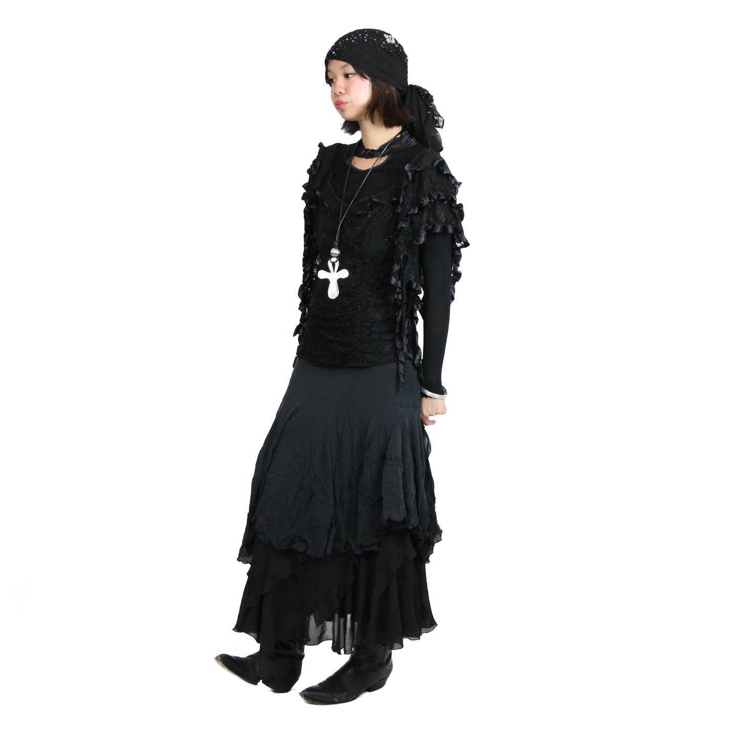 1920 Vintage Witch Costume Skirt