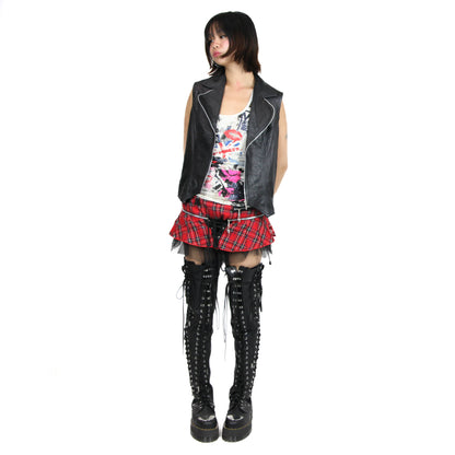 Adjustable Punk Leather Vest