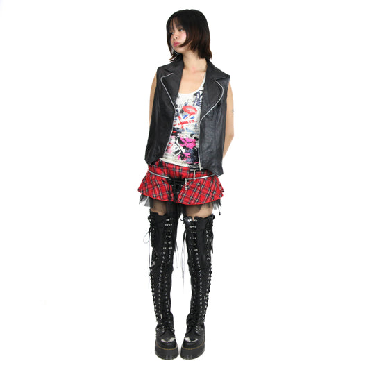 Adjustable Punk Leather Vest