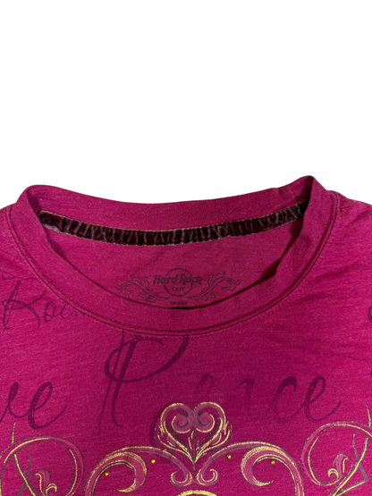 Hard Rock Cafe Purple Graphic Shirt
