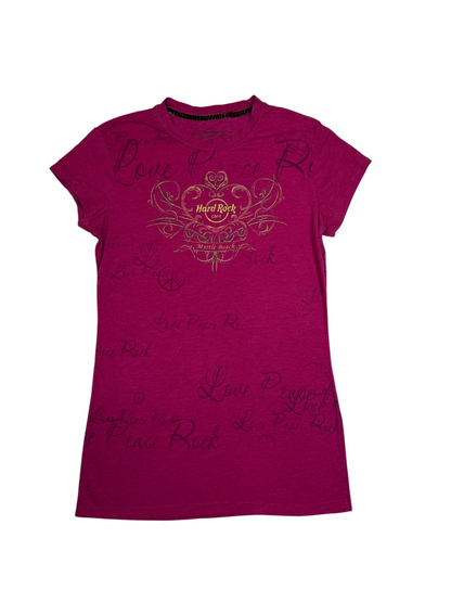 Hard Rock Cafe Purple Graphic Shirt