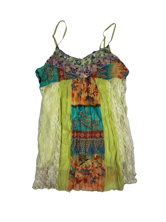 Y2K Patchwork Cami Top