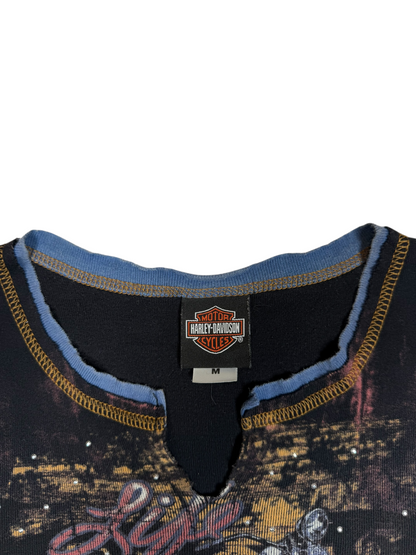 Harley Davidson Distressed Ribbed Tank