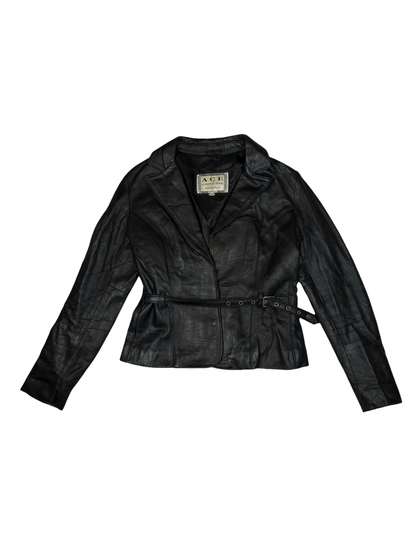 Belted Leather Jacket