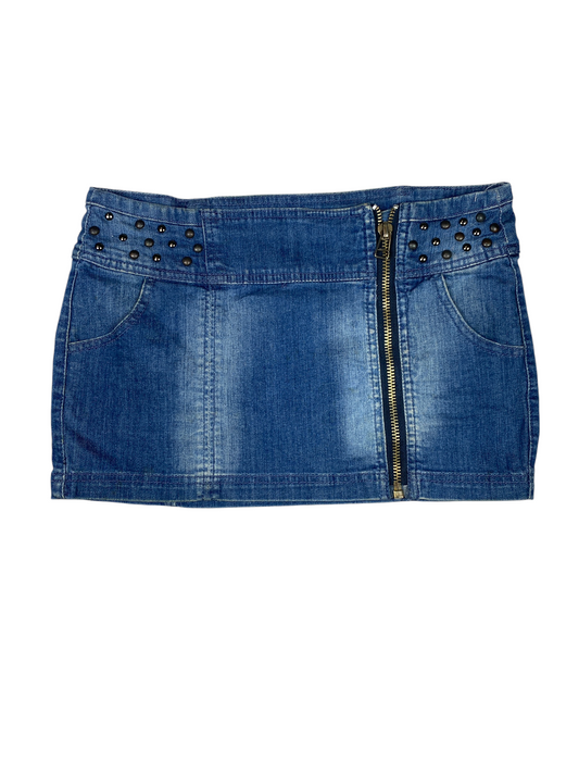 Y2K Studded Denim Skirt