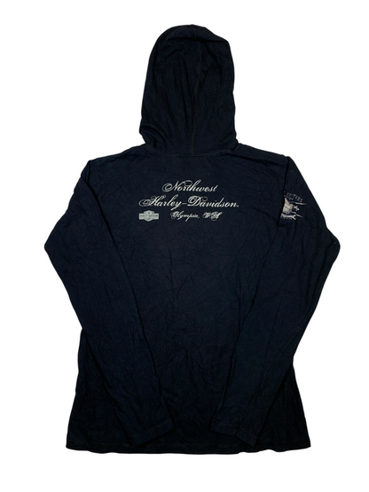 Harley Davidson Skull Hood Long Sleeve