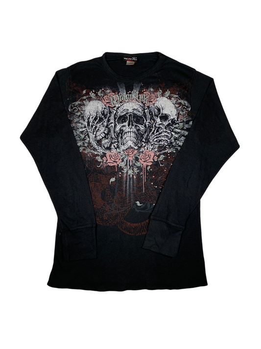Y2K Skull Thermal Long Sleeve