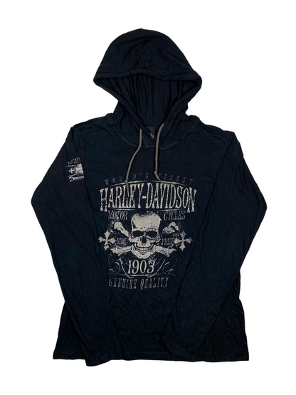 Harley Davidson Skull Hood Long Sleeve