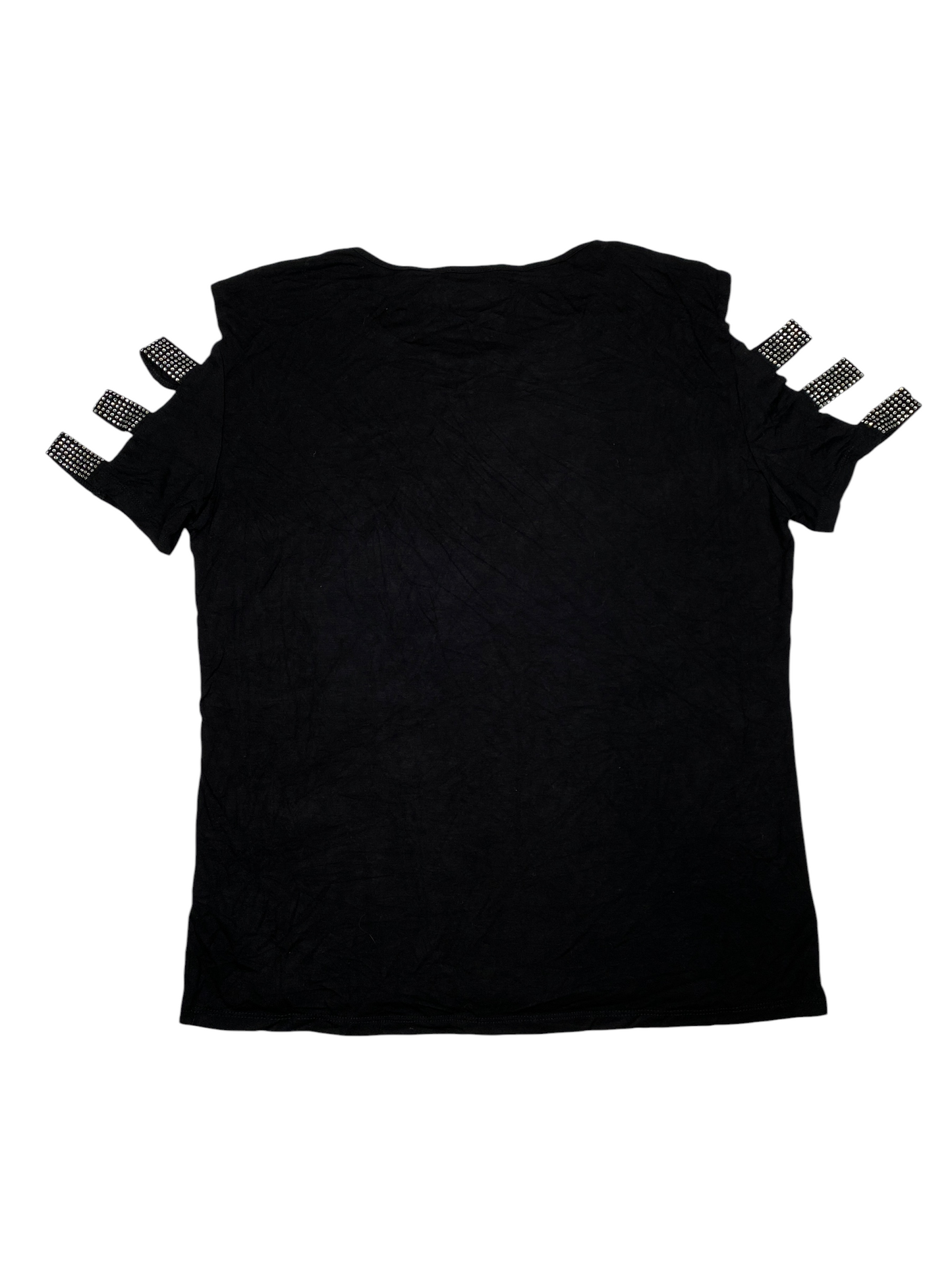 Bebe Diamond Studded Slit Tee
