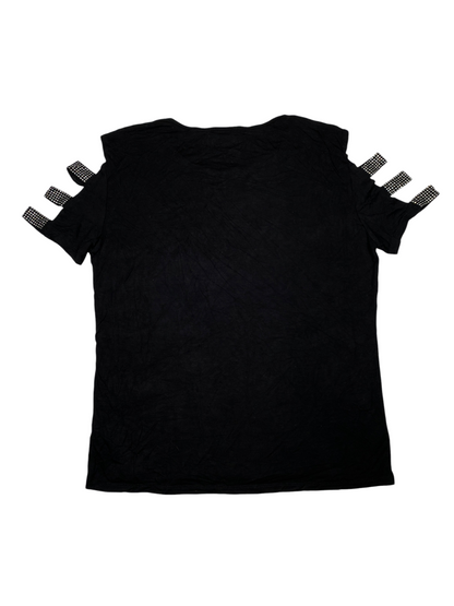 Bebe Diamond Studded Slit Tee