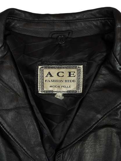 Belted Leather Jacket