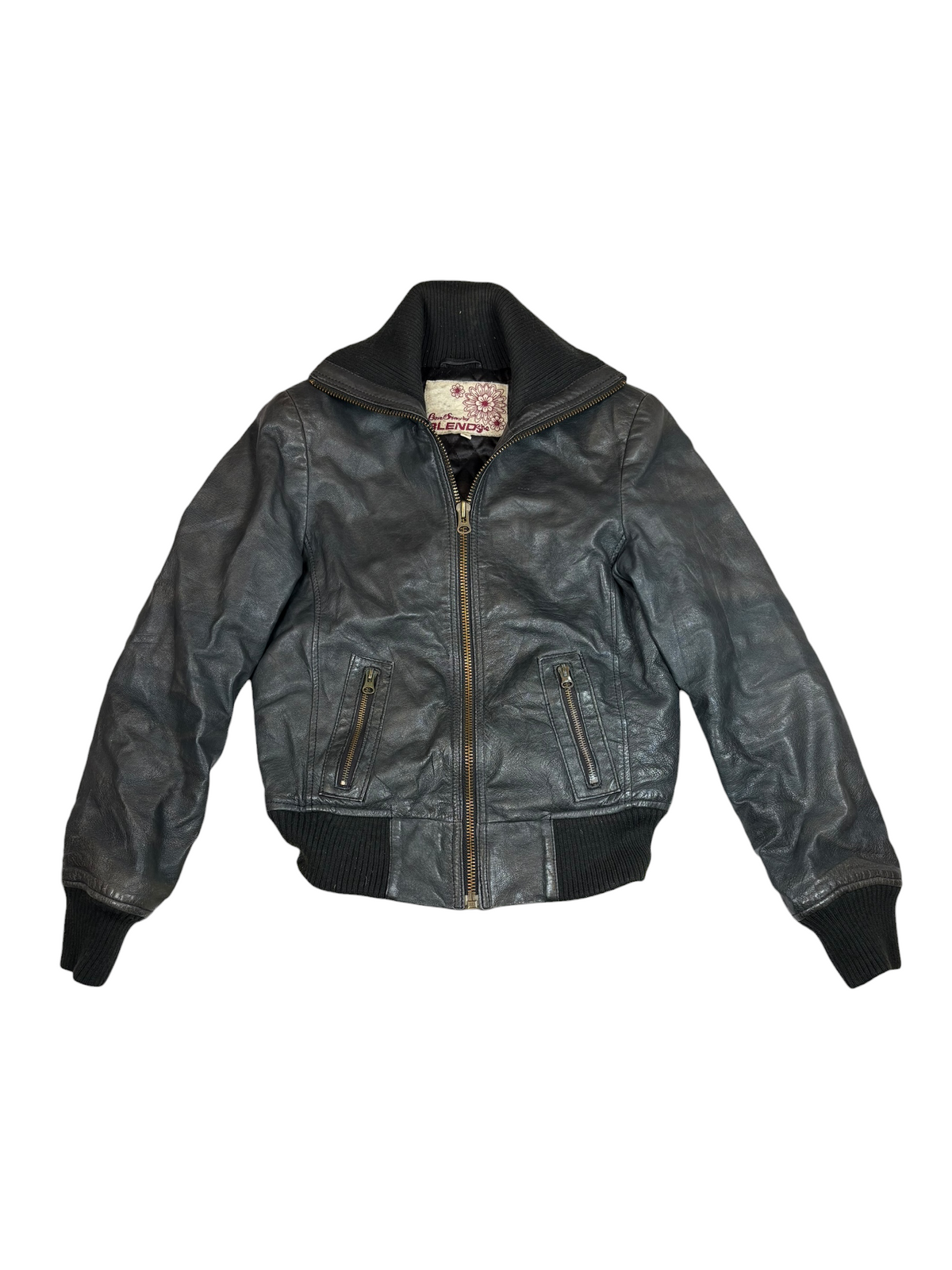 Leather Bomber Jacket