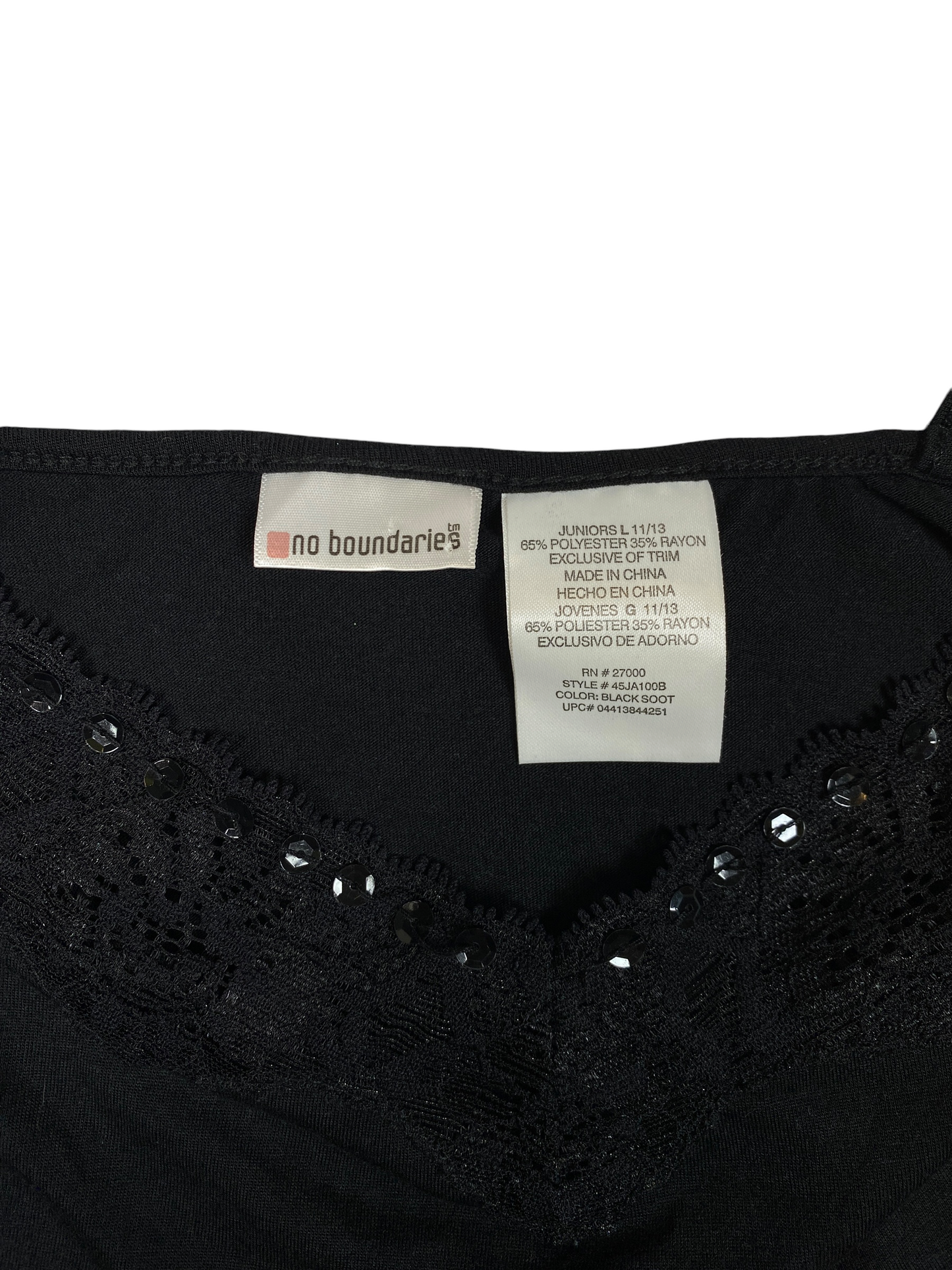 Y2K Sequin Lace Tank Top