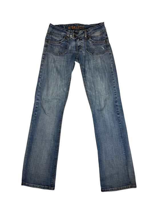 Vintage Straight Double Button Jeans