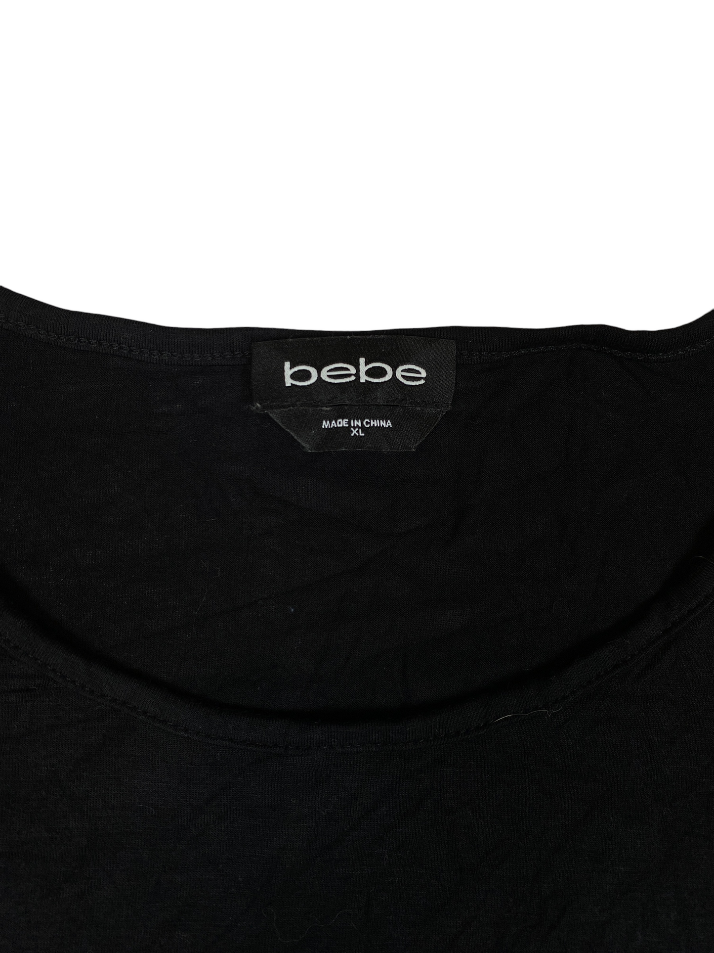 Bebe Diamond Studded Slit Tee