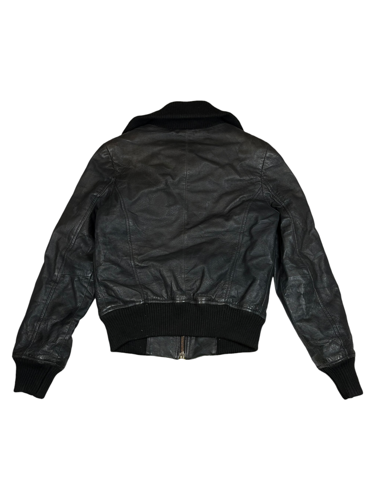 Leather Bomber Jacket